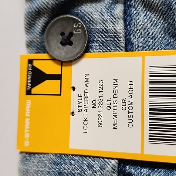 G-STAR RAW Lock Tapered Fit Custom Aged Low Rise Jeans - Picture 12 of 14